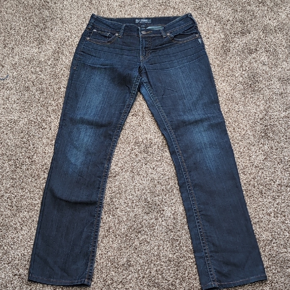 Silver Jeans Suki Women's Dark Blue Straight Leg Jeans Size 30x34